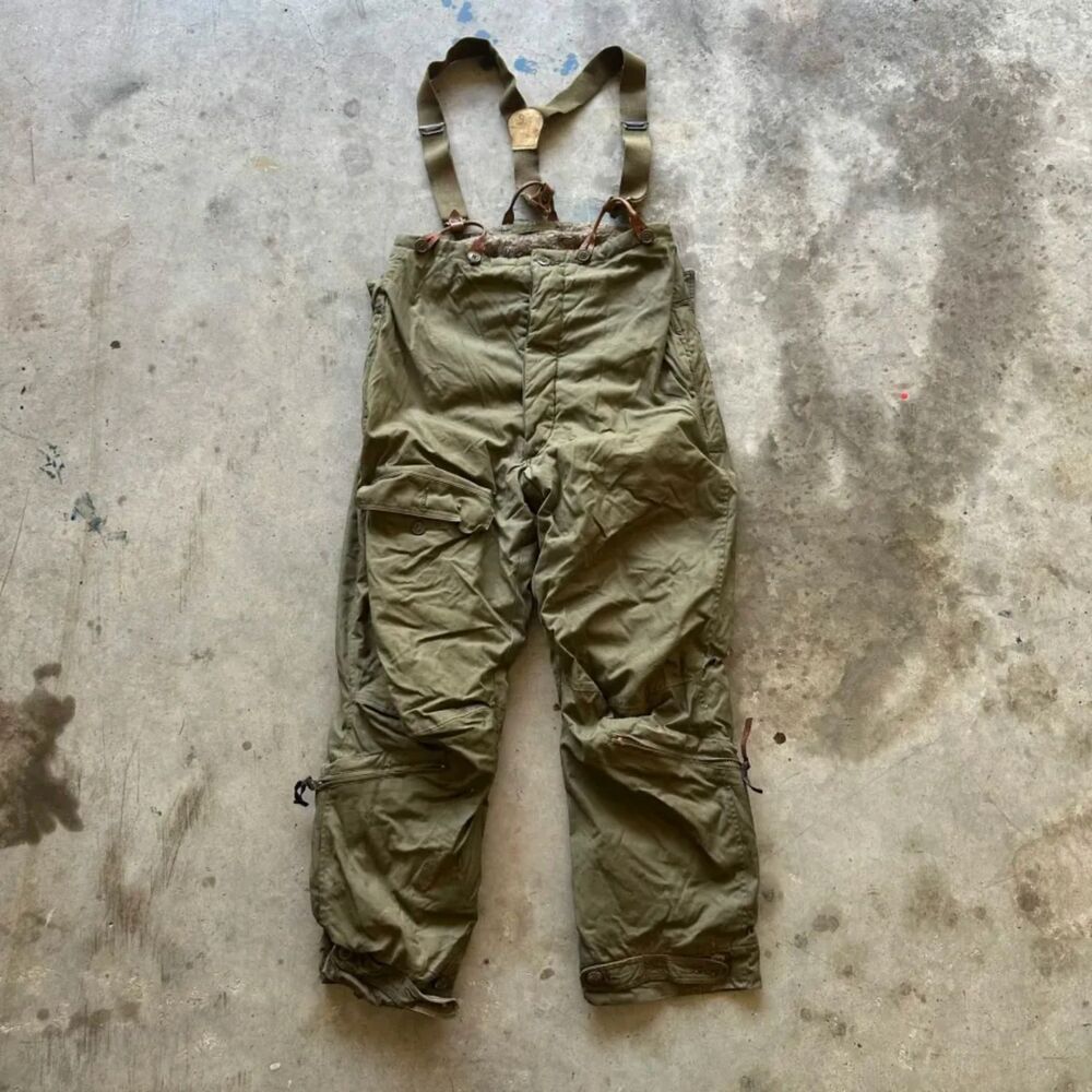 Vintage 50s Military USAF Type A-9 Lined Flight Pants Size 38